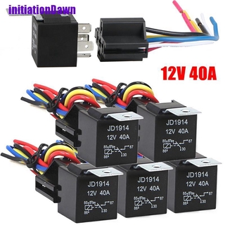 (Initiationdawn) รีเลย์ 12v 5 Pin 40 A 12v 5 Pin กันน้ํา พร้อมรีเลย์ สําหรับรถยนต์