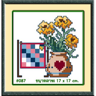 ไอแอมครอสติช iamcrossstitch DIY รหัสTmini-087 17x17 cm. ชุดอุปกรณ์งานฝีมือปักครอสติชครบชุด