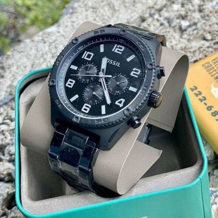🎀 (สด-ผ่อน) นาฬิกาสีดำ 50 มิล BQ2532 Fossil Brox Multifunction Black Stainless Steel Watch