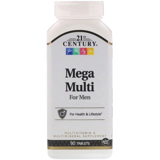 พร้อมส่ง!! วิตามินผู้ชาย,วิตามินผู้หญิง,Century, Mega Multi, For Men,For Women, Multivitamin &amp; Multimineral, 90 Tablets