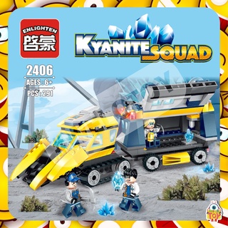 ตัวต่อ ENL2406 KYANITE SQUAD รถเก็บเเร่สุดเท่ มาพร้อมผองเพื่อน จำนวน 291 ชิ้น