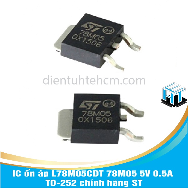 ตัวควบคุมแรงดันไฟฟ้า IC L78M05CDT 78M05 5V 0.5A TO-252 ST แถว