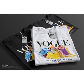 พร้อมส่ง!! เสื้อยืด Oversize คอกลมแขนสั้น ดีเทลลายเจ้าหญิง Princess VOGUE