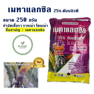 เมทาแลกซิล 25% ขนาด 250 กรัม ดับบลิวพี ตราเต่ามังกร กำจัดเชื…