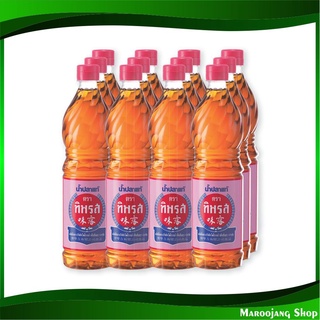 น้ำปลาแท้ ขวดเพ็ท ฉลากสีชมพู 700 มล. (12ขวด) ทิพรส Tiparos Fish Sauce Pink Lebel ซน้ำปลา เครื่องปรุง น้ำจิ้ม เครื่องปรุง