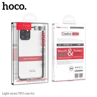 Hoco เคสสีใส สีชา สำหรับไอโฟนทุกรุ่น i15,i15pro max,i13,i13 pro max,i12,i12pro max,i11,11pro max,SE,X,XR,Xs max,7p,8p