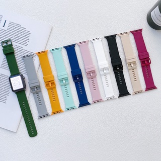 สายนาฬิกาข้อมือซิลิโคน แบบเกลียว สําหรับ apple watch band For iWatch Series SE 8 7 6 5 4 3 2 1 Correa 38 40 41 42 44 45 มม.