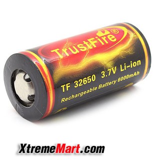 แบตเตอรี่ Trustfire TF 32650 3.7V 6000mAh มีวงจรป้องกัน Protected Rechargeable Li-ion Battery (ก้อนละ)