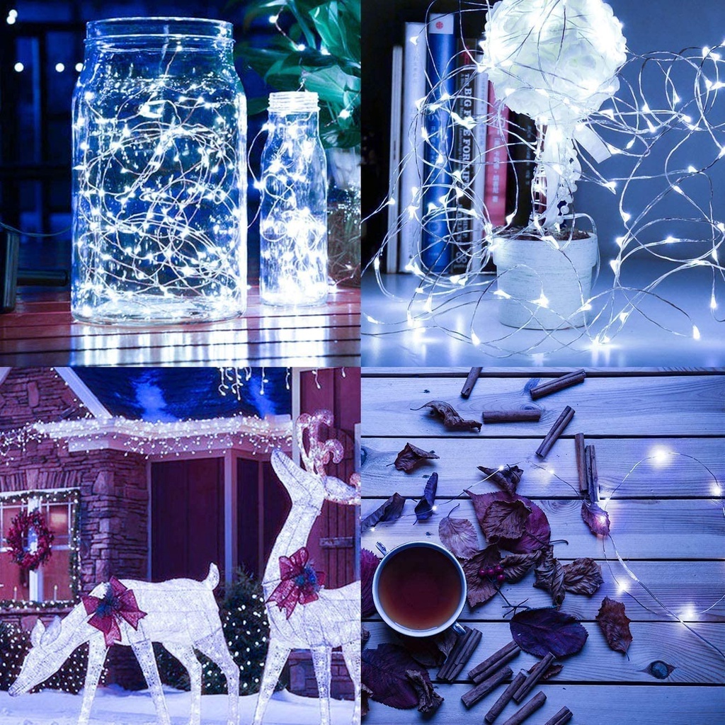 20 เมตร 200 ไฟ LED นางฟ้า USB พร้อมรีโมทคอนโทรล 13 คีย์ 8 รูปที่ 4