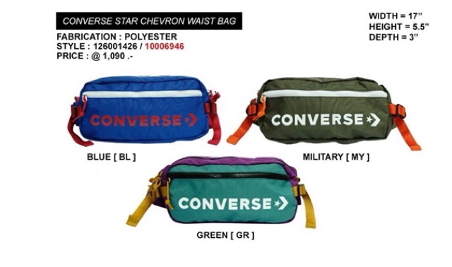 converse star chevron waist bag