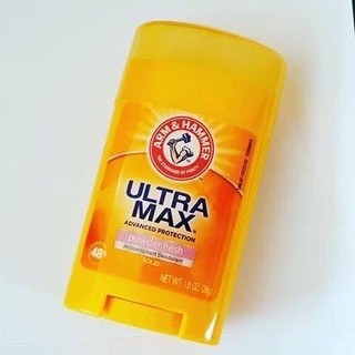 ระงับกลิ่นกายใต่วงแขน กลิ่นแป้ง Arm &amp; Hammer, UltraMax, Solid Antiperspirant Deodorant, for Women, Powder Fresh, 1.0