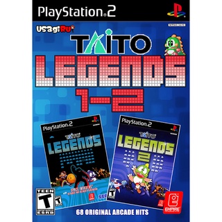 TAITO Legends 1 &amp; 2 Collection (Hack)  แผ่นเกม PS2   Playstation 2 แผ่นรวมเกม