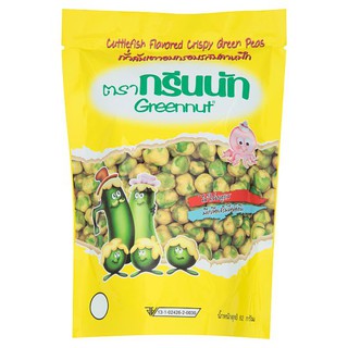 🔥*พร้อมส่ง*🔥 กรีนนัท ถั่วลันเตาอบกรอบรสปลาหมึก 82กรัม Greennut Roasted Peas Squid Flavor 82 grams