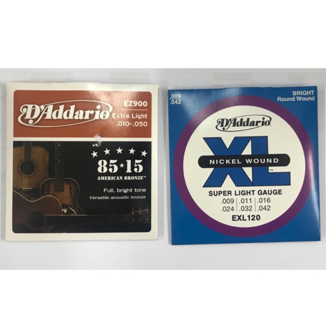 สายกีตาร์โปร่ง/ไฟฟ้า  D'Addario EZ900