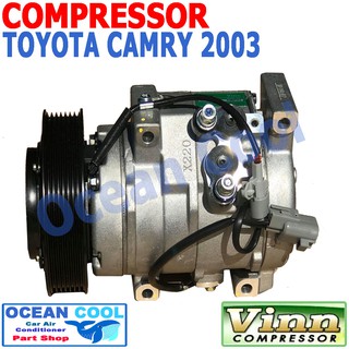 คอมเพรสเซอร์ แคมรี่ ACV30 ปี 2002 - 2006 COM0059 10S17C Compressor TOYOTA CAMRY ACV30 คอมแอร์รถยนต์ คอม แอร์ คอมแอร์