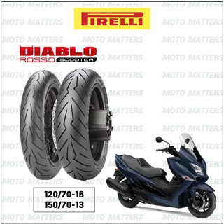 Pirelli Diablo Rosso Scooter ยางสำหรับ SUZUKI Burgman 400