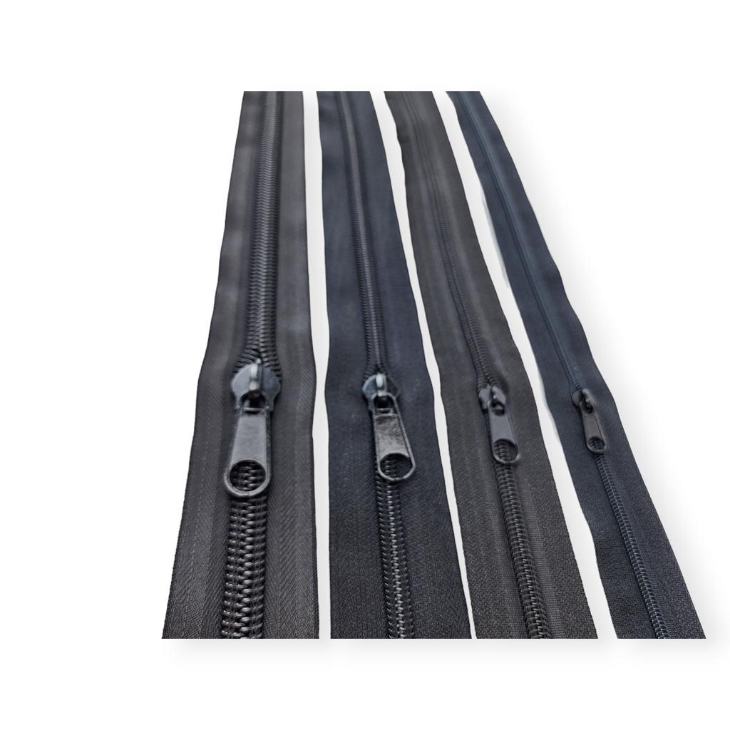 ซิปตัด ฟันไนล่อน ซิปม้วน ซิปไนล่อน ซิปเบอร์ 3 เบอร์ 5 เบอร์ 8 เบอร์ 10 สีขาว สีดำ ซิปเมตร ตัดตามสั่ง ตัดต่อเนื่อง - รูปที่ 6