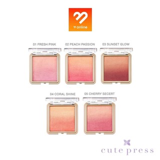 (บลัชออน) Cute Press Nonstop Beauty Ombre Blush คิวท์เพลส นอนสต๊อป บิวตี้ ออมเบร บลัช 5g./10g.