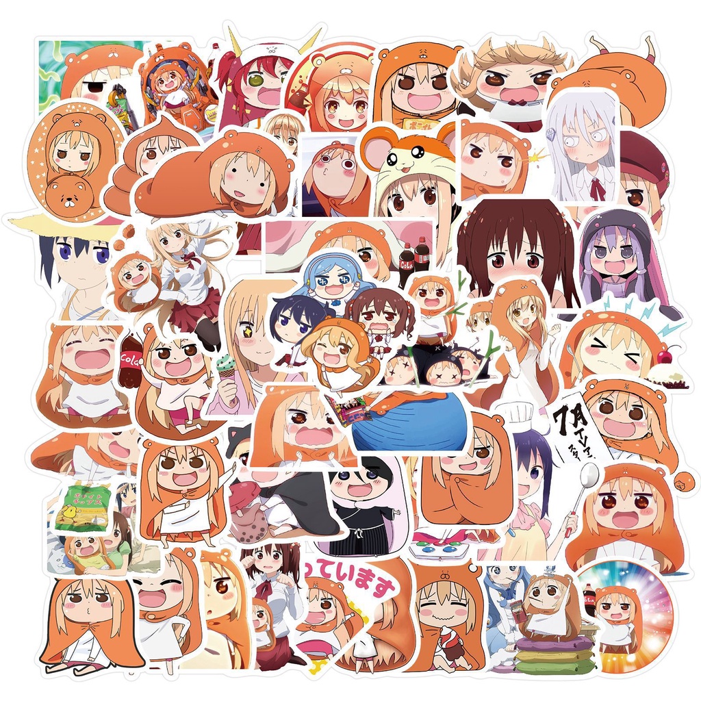 Himouto! 50 ชิ้น สติกเกอร์ PVC กันน้ํา ลายการ์ตูนอนิเมะ Umaru-chan (2)