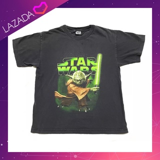 เสื้อยืดผ้าฝ้ายเสื้อยืดวินเทจ STAR WARS (YODA) ของแท้ 100%‼️ (มีสินค้าพร้อมจัดส่ง)L XL  XXL 3XL