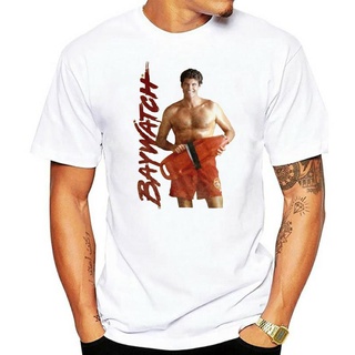 Bn3d9we23 เสื้อยืดผ้าฝ้าย พิมพ์ลาย Baywatch David Hasselhoff s TV LA Beach Lifeguard Mitch Buchannon สําหรับผู้ชาย VVB32