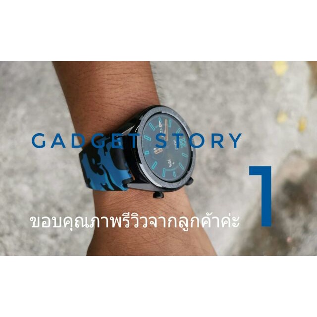 สายนาฬิกาซิลิโคน 22 mm Huawei Watch GT 46 มม GT 2 Amazfit GTR 47มม Pace Stratos Samsung Watch 3 45 mm สายนาฬิกา