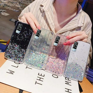 เคสโทรศัพท์ TPU ใส ประดับกลิตเตอร์ สำหรับ VIVO Y31 2021