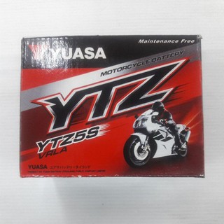 แบตเตอรี่แห้ง(YUASA)YTZ5S( WAVEทุกรุ่น/SONIC/MIO-125/FINO/GRAND)(02800460)