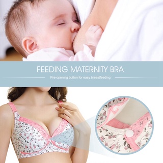 Pre-opening Cotton Breast Feeding เสื้อชั้นในสำหรับพยาบาลคลอดบุตรสำหรับสตรีมีครรภ์