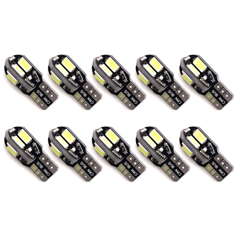 10 ชิ้น T 10 8 SMD LED CANbus ไฟติดป้ายทะเบียนรถยนต์