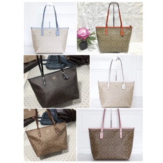 พร้อมส่ง coach tote zip