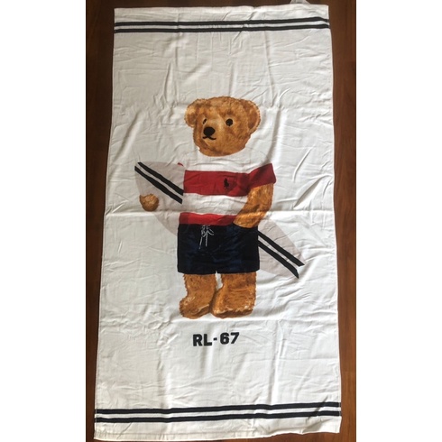 ของพร้อมส่ง ผ้าเช็ดตัว Polo Ralph Lauren Teddy Bear limited จากเมกา ของแท้