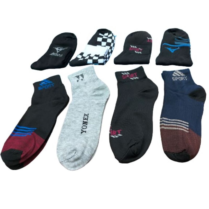 (1 PAIR) SHORT SPORT SOCKS/RANDOM MOTIF SPORT SOCKS
