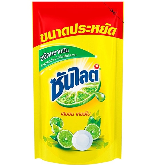 ซันไลต์ น้ำยาล้างจานเลมอนเทอร์โบถุงเติม 740มล .แพ็ค 3 ถุง