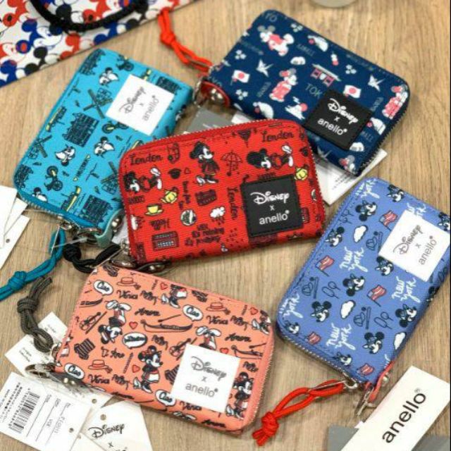 Anello กระเป๋าสตางค์ของแท้ รุ่น Wallet Mini Disney X Anello DT-G013