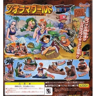 Bandai : One Piece - Gashapon Diorama World Part 1 - Full set of 7