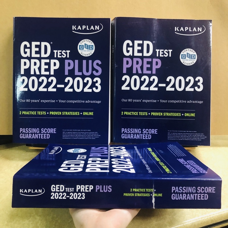 (แท้100) KAPLAN GED TEST PREP PLUS 20222023 CONTENT GED TESTING