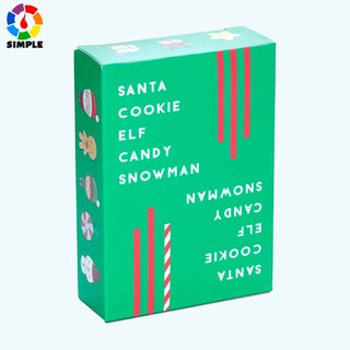 Santa Cookie Elf Candy Snowman Card Game