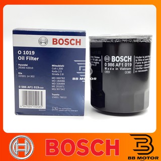 กรองน้ำมันเครื่อง Bosch MITSUBISHI Triton #1019