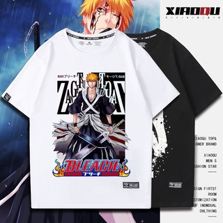 ขายดี!2020 ฤดูร้อนใหม่ Grim Reaper Kurosaki Ichigo แขนสั้นผ้าฝ้ายเสื้อยืดอะนิเมะรอบคอเสื้อยืดผู้ชายครึ่งแขนS-5XL