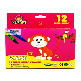 KID ART สีเทียน 12 สี ซุปเปอร์จัมโบ้