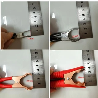 คลิปปากจระเข้ 5A 30A 50A 100A สําหรับทดสอบไฟฟ้า DIY F1TH 1 คู่