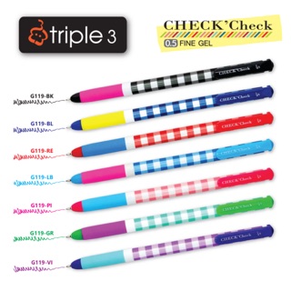 ปากกาเจล Check Check มีให้เลือก7สี