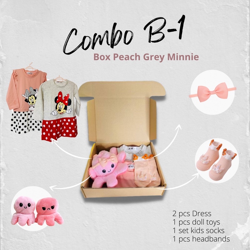 (COMBO B-1) BOX BABY GIRL KIDS SET GIRL KIDS