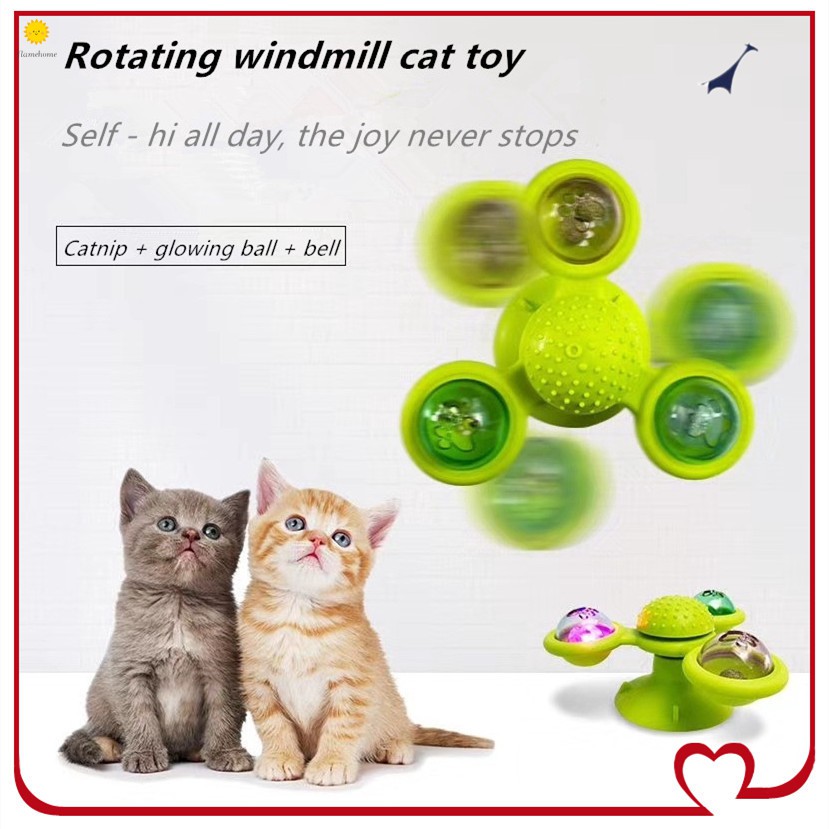 ของเล่นแมวกังหันลม ROTATE WINEMILL CAT TOY-12Jun-J1