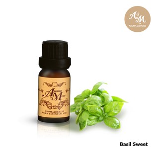 Aroma&amp;More Basil Sweet น้ำมันหอมระเหยโหระพา 100%, USA./Basil “Sweet” (ct.Linalool) Essential Oil 100% USA. 5/10/30ML