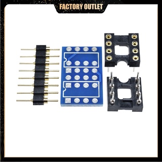 Dual DIP8 เป็น DIP8 โมโนโอพัมป์ PCB และพิน และซ็อกเก็ต สําหรับ NE5532 OPA2132 OPA627 TL072 P07