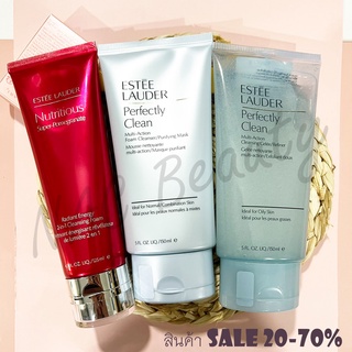 ป้ายไทย_ของแท้100%_Estee Lauder Perfectly Clean Multi-Action Foam Cleanser Purifying Mask 150 ml/ Cleansing Gelee Refine