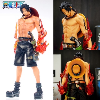 ฟิกเกอร์โมเดล รูปการ์ตูนอนิเมะ OnePiece Gol D. Rogers son Fire Fist Ace  Portgas D. Ace Whitebeard 2st Division Commander ชนิด PVC ขนาดใหญ่  26 ซม.