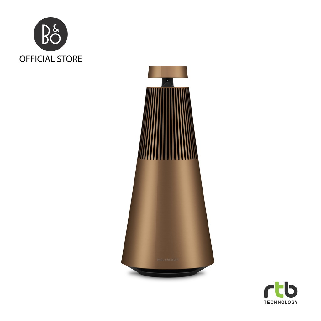 B&amp;O ลำโพง รุ่น Beosound 2 Portable Wireless Speaker with Voice Assistant - Bronze Tone
